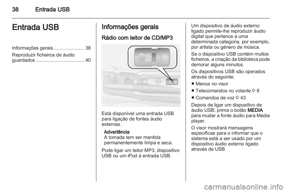 OPEL COMBO D 2013  Manual de Informação e Lazer (in Portugues) 