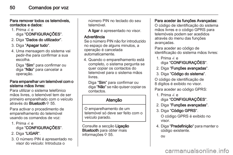 OPEL COMBO D 2013  Manual de Informação e Lazer (in Portugues) 