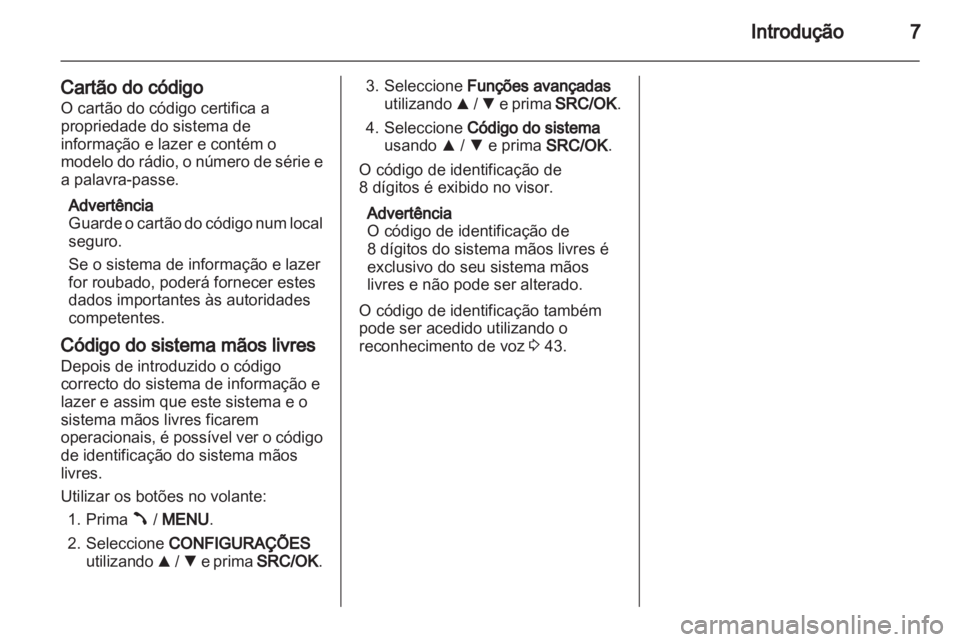 OPEL COMBO D 2013  Manual de Informação e Lazer (in Portugues) 