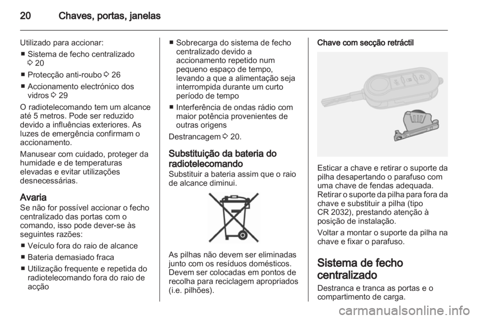OPEL COMBO D 2013  Manual de Instruções (in Portugues) 