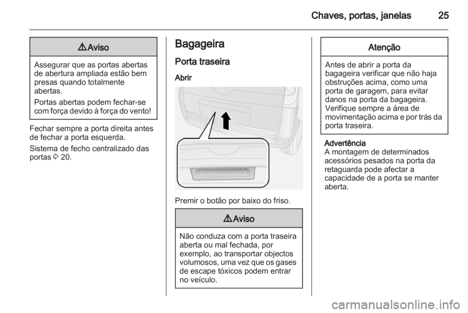 OPEL COMBO D 2013  Manual de Instruções (in Portugues) 