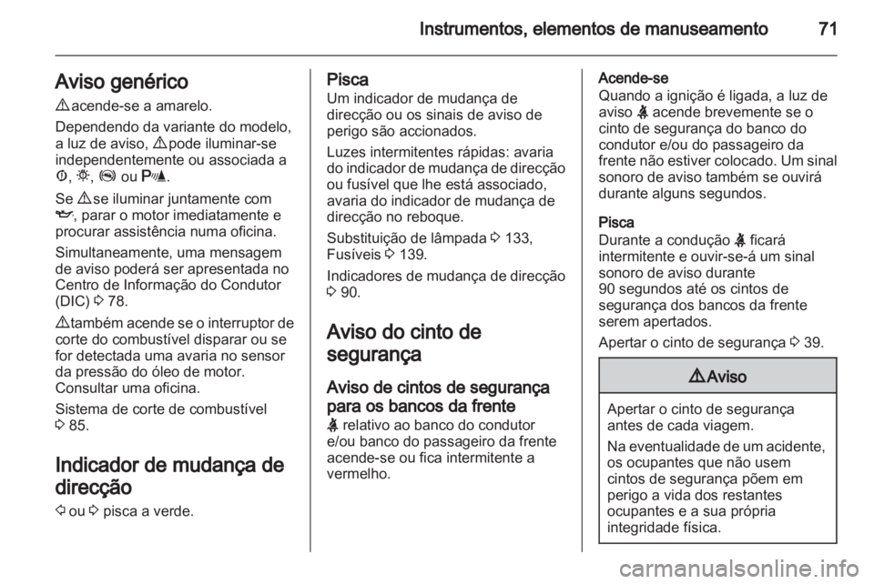 OPEL COMBO D 2013  Manual de Instruções (in Portugues) 