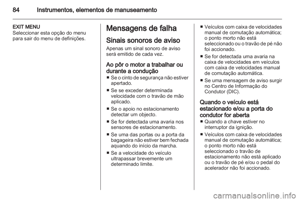 OPEL COMBO D 2013  Manual de Instruções (in Portugues) 