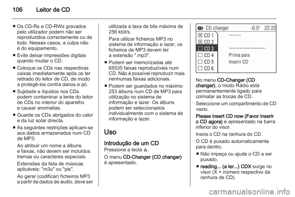 OPEL CORSA 2010.5  Manual de Informação e Lazer (in Portugues) 