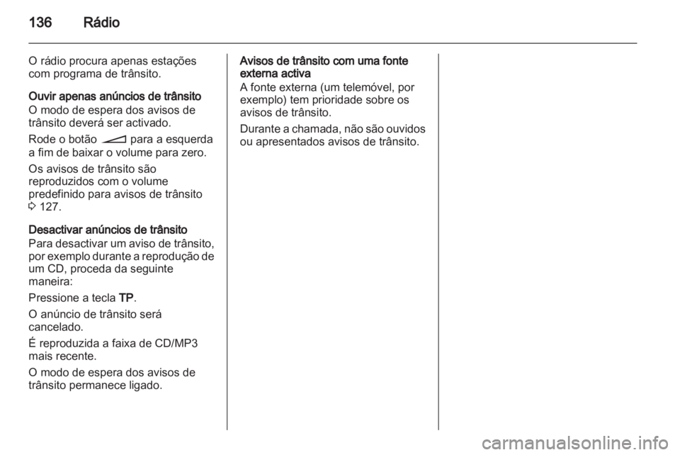 OPEL CORSA 2010.5  Manual de Informação e Lazer (in Portugues) 