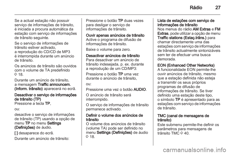 OPEL CORSA 2010.5  Manual de Informação e Lazer (in Portugues) 