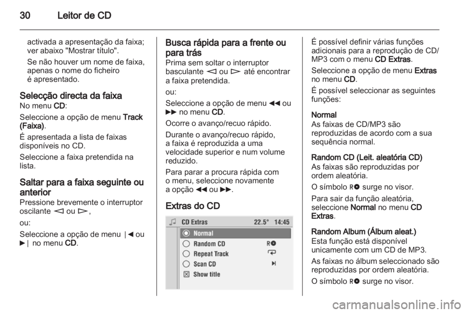 OPEL CORSA 2010.5  Manual de Informação e Lazer (in Portugues) 