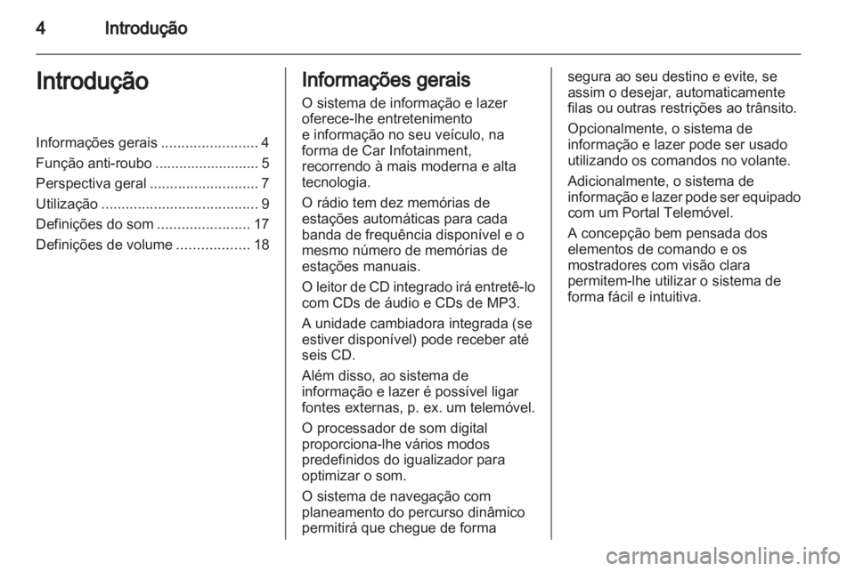 OPEL CORSA 2010.5  Manual de Informação e Lazer (in Portugues) 