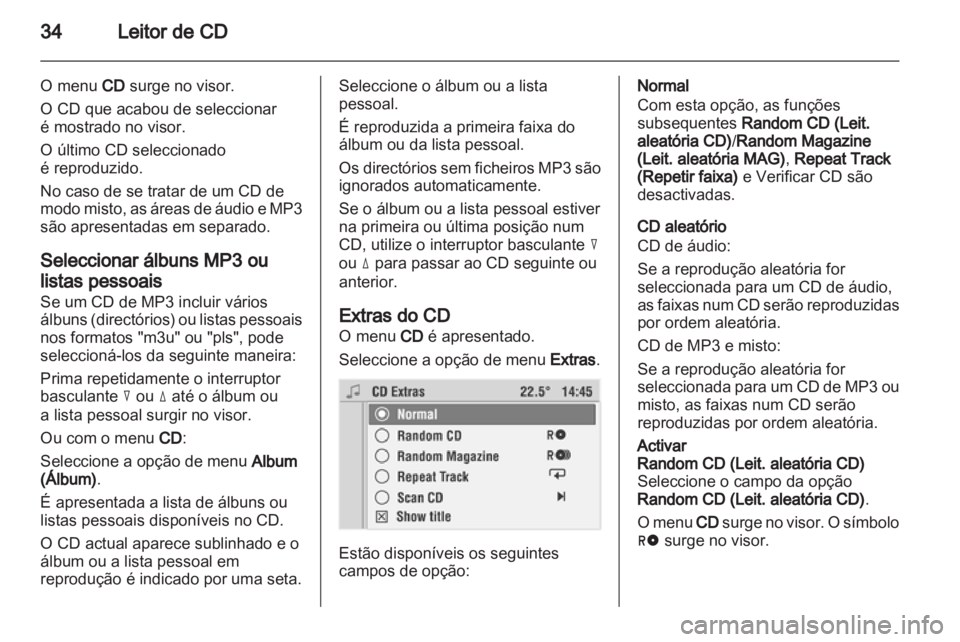 OPEL CORSA 2010.5  Manual de Informação e Lazer (in Portugues) 