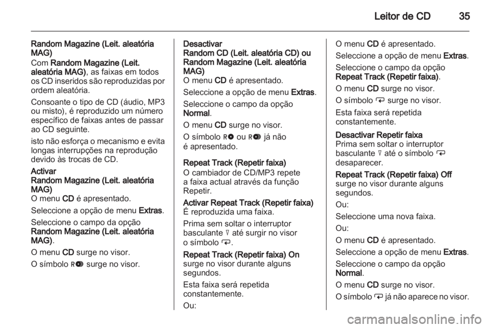 OPEL CORSA 2010.5  Manual de Informação e Lazer (in Portugues) 