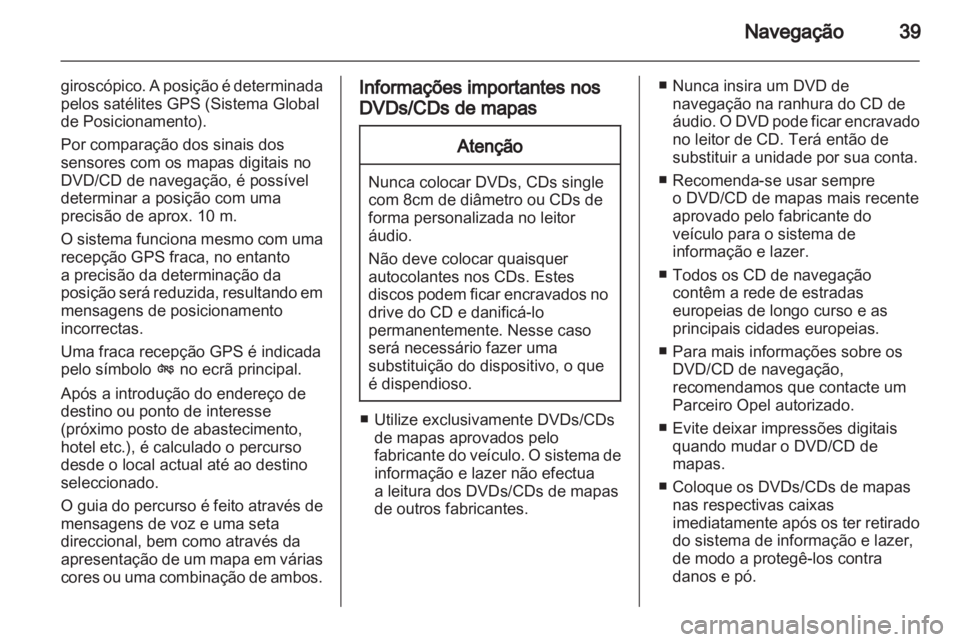 OPEL CORSA 2010.5  Manual de Informação e Lazer (in Portugues) 