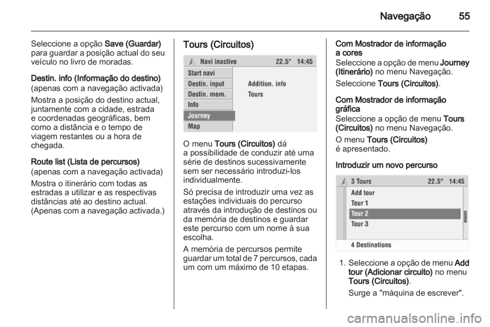 OPEL CORSA 2010.5  Manual de Informação e Lazer (in Portugues) 