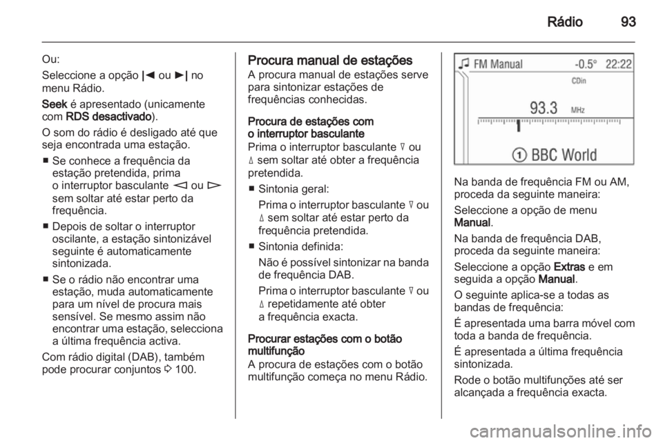OPEL CORSA 2010.5  Manual de Informação e Lazer (in Portugues) 