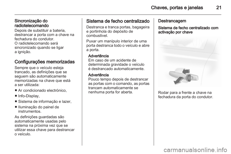 OPEL CORSA 2010.5  Manual de Instruções (in Portugues) 