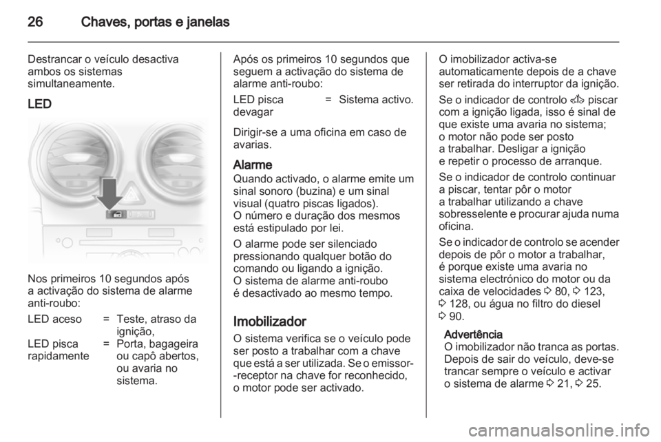 OPEL CORSA 2010.5  Manual de Instruções (in Portugues) 