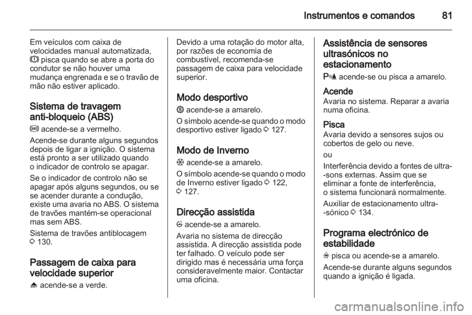 OPEL CORSA 2010.5  Manual de Instruções (in Portugues) 