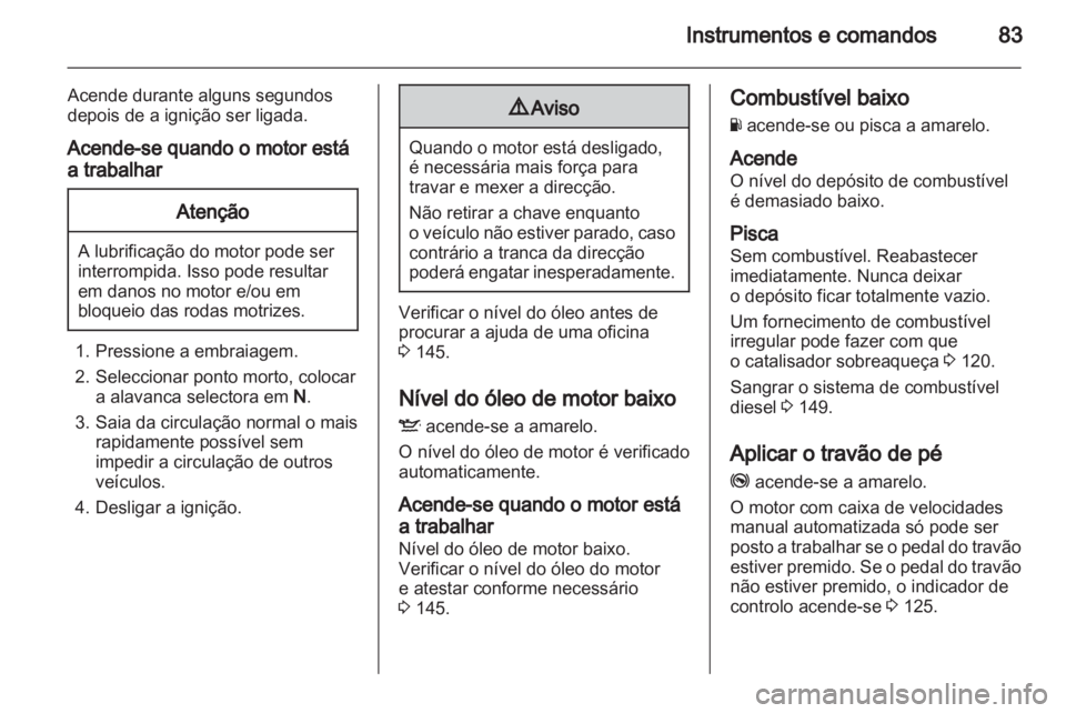 OPEL CORSA 2010.5  Manual de Instruções (in Portugues) 
