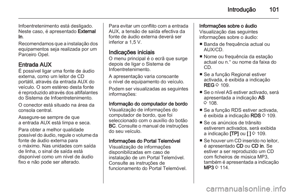 OPEL CORSA 2011  Manual de Informação e Lazer (in Portugues) 