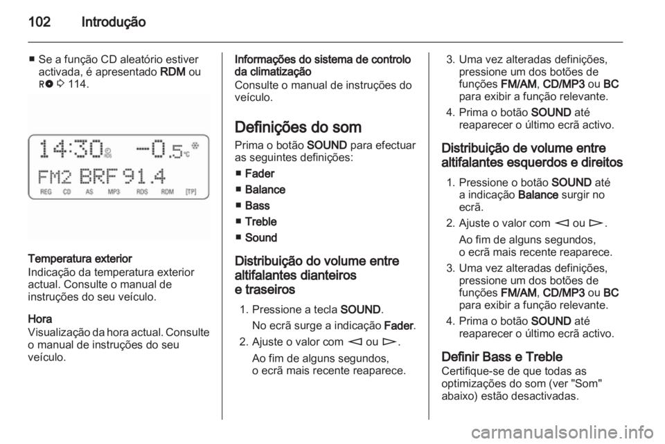 OPEL CORSA 2011  Manual de Informação e Lazer (in Portugues) 