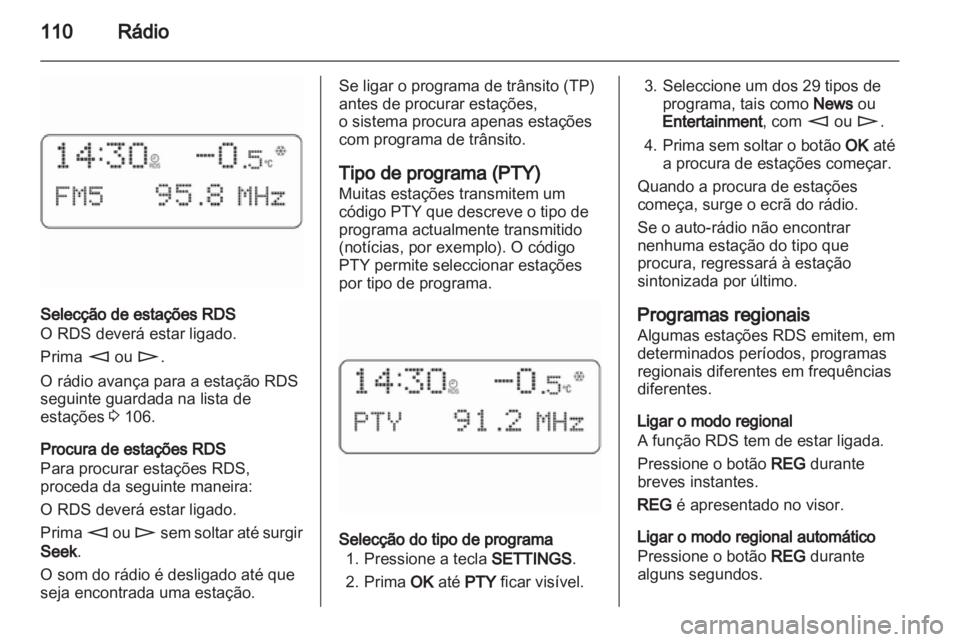 OPEL CORSA 2011  Manual de Informação e Lazer (in Portugues) 