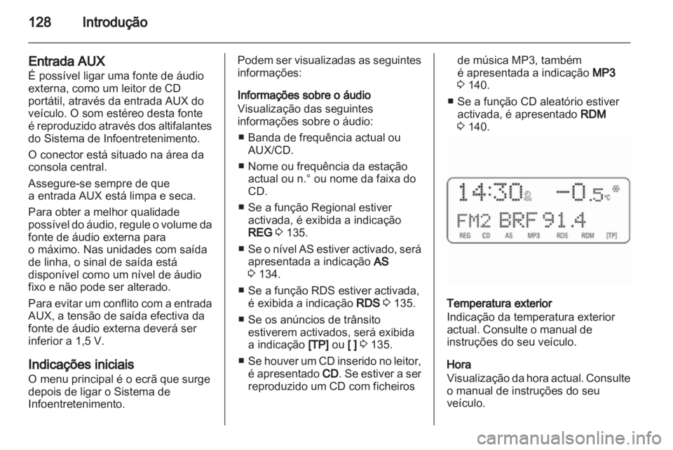 OPEL CORSA 2011  Manual de Informação e Lazer (in Portugues) 