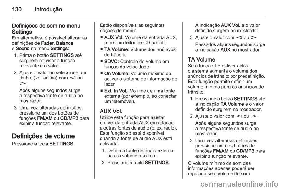 OPEL CORSA 2011  Manual de Informação e Lazer (in Portugues) 