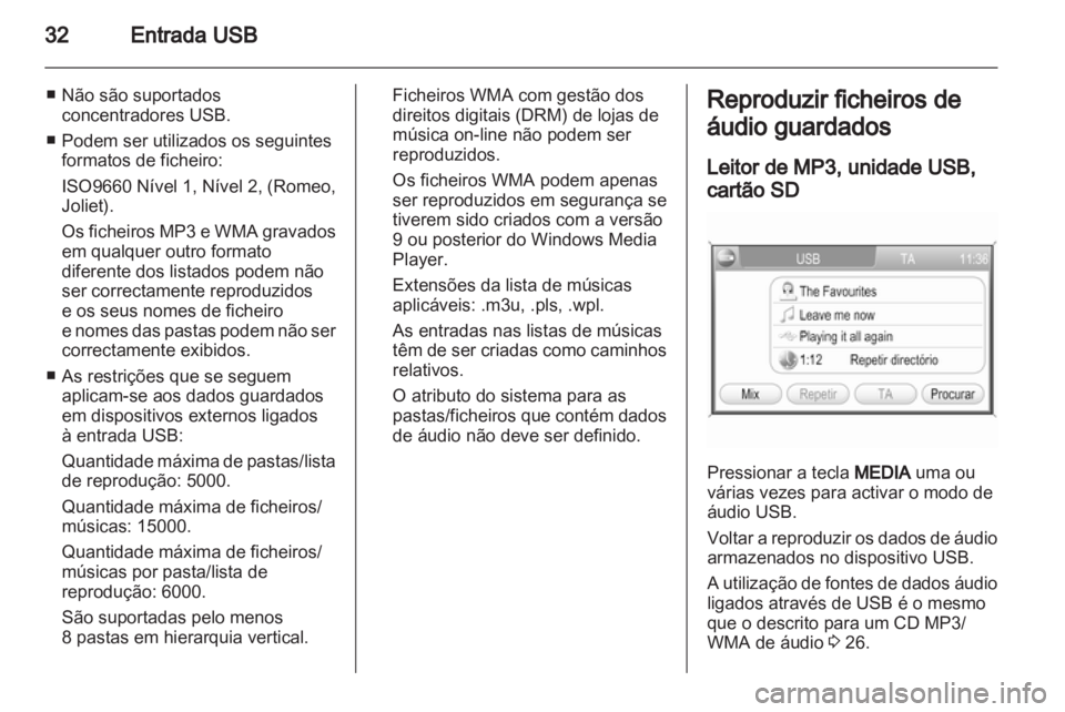 OPEL CORSA 2011  Manual de Informação e Lazer (in Portugues) 