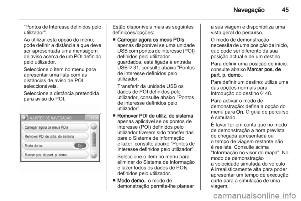 OPEL CORSA 2011  Manual de Informação e Lazer (in Portugues) 