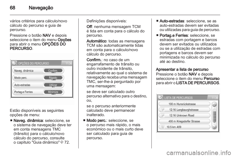 OPEL CORSA 2011  Manual de Informação e Lazer (in Portugues) 