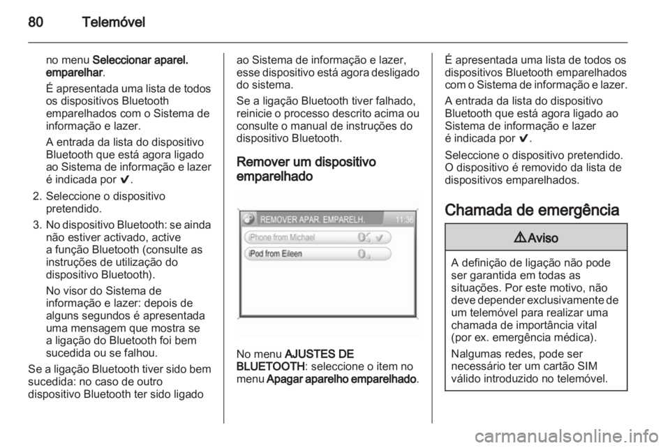 OPEL CORSA 2011  Manual de Informação e Lazer (in Portugues) 