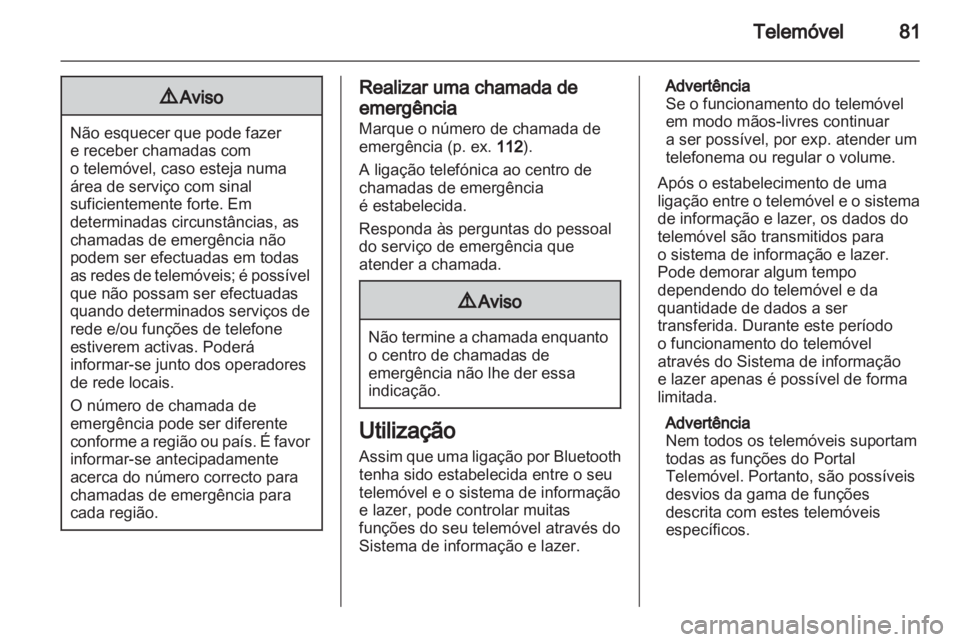 OPEL CORSA 2011  Manual de Informação e Lazer (in Portugues) 