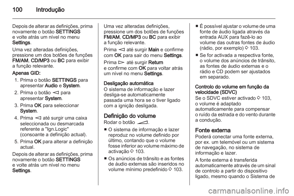 OPEL CORSA 2011  Manual de Informação e Lazer (in Portugues) 