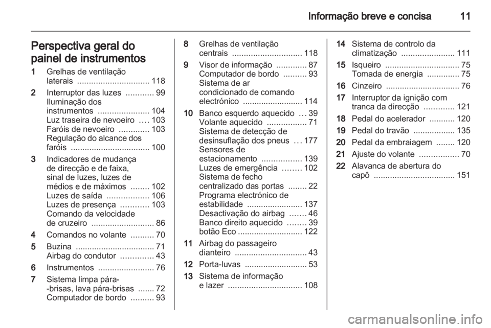 OPEL CORSA 2011  Manual de Instruções (in Portugues) 