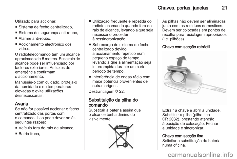 OPEL CORSA 2011  Manual de Instruções (in Portugues) 