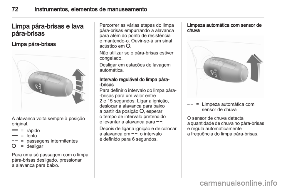 OPEL CORSA 2011  Manual de Instruções (in Portugues) 