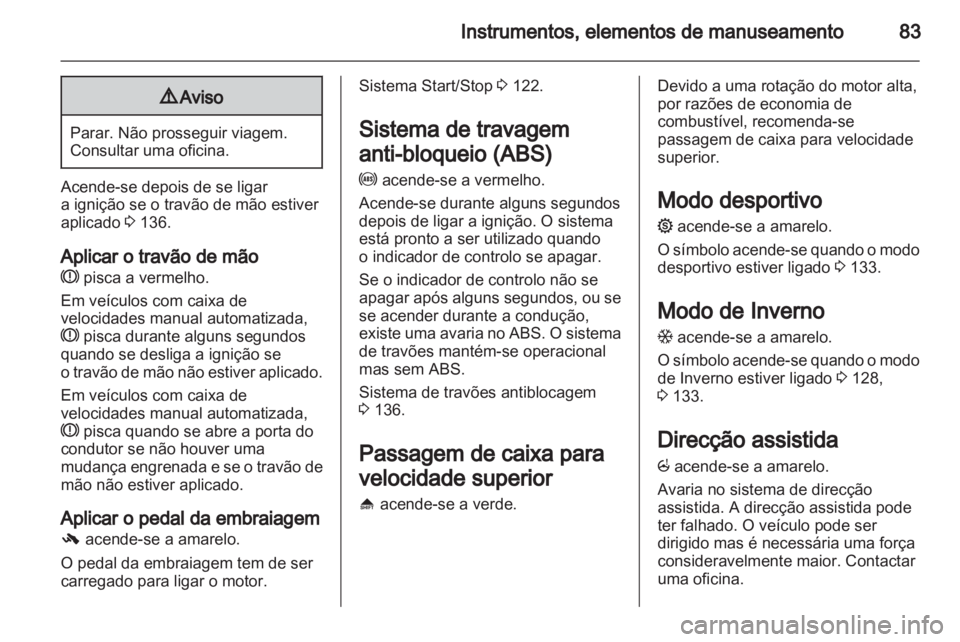 OPEL CORSA 2011  Manual de Instruções (in Portugues) 