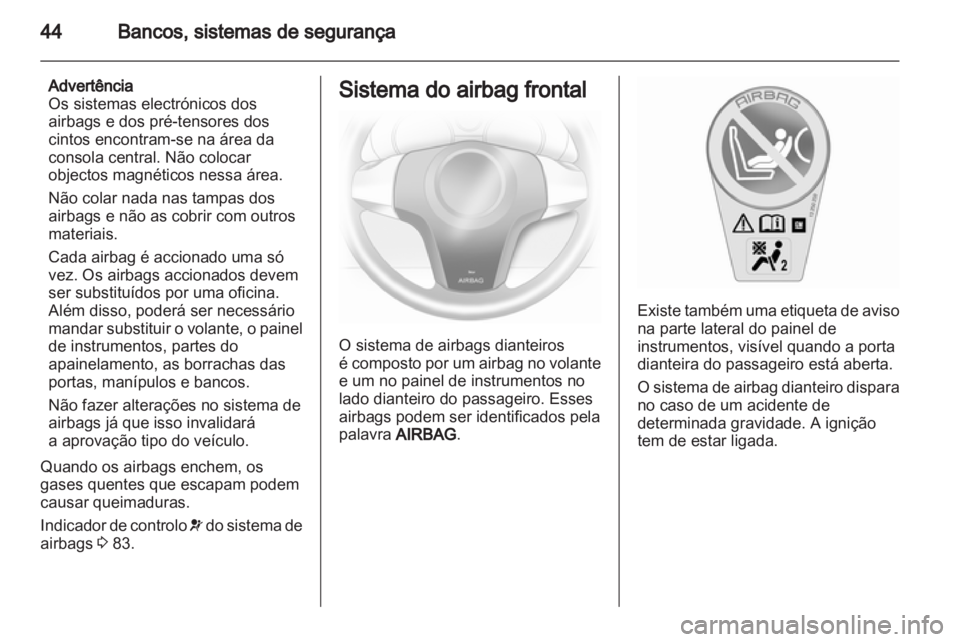 OPEL CORSA 2012  Manual de Instruções (in Portugues) 