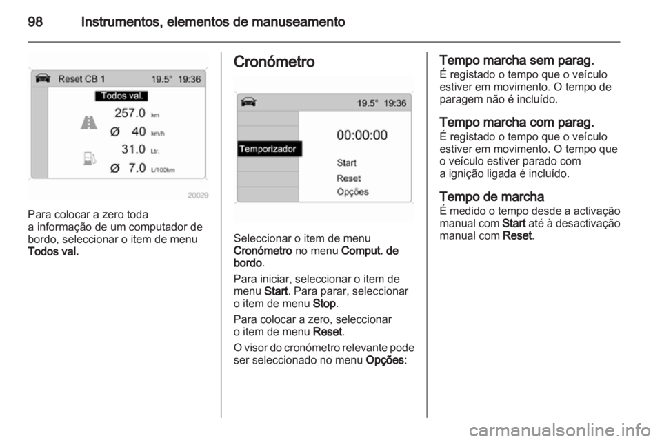 OPEL CORSA 2012  Manual de Instruções (in Portugues) 