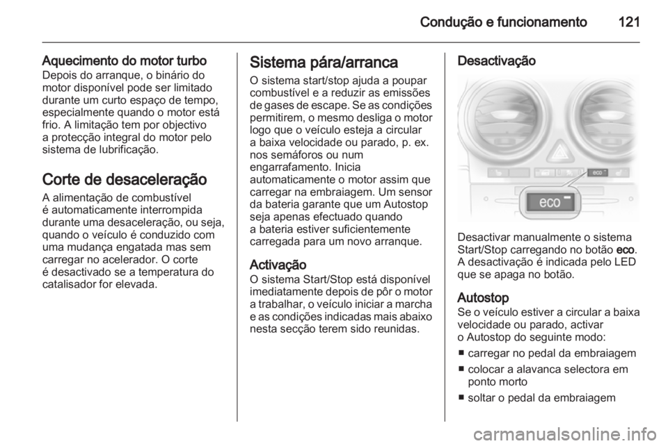 OPEL CORSA 2012.5  Manual de Instruções (in Portugues) 