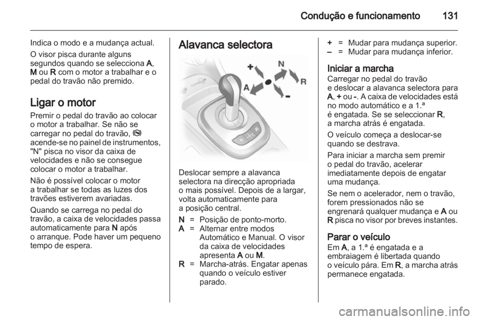OPEL CORSA 2012.5  Manual de Instruções (in Portugues) 
