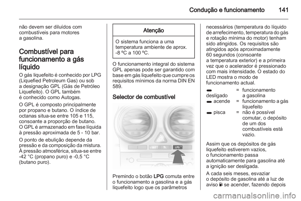 OPEL CORSA 2012.5  Manual de Instruções (in Portugues) 