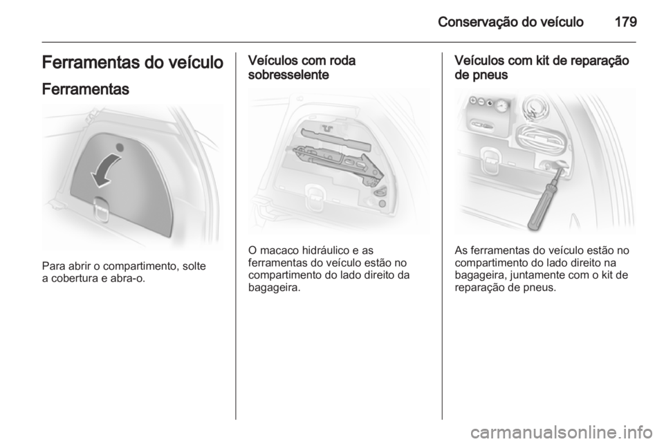 OPEL CORSA 2012.5  Manual de Instruções (in Portugues) 