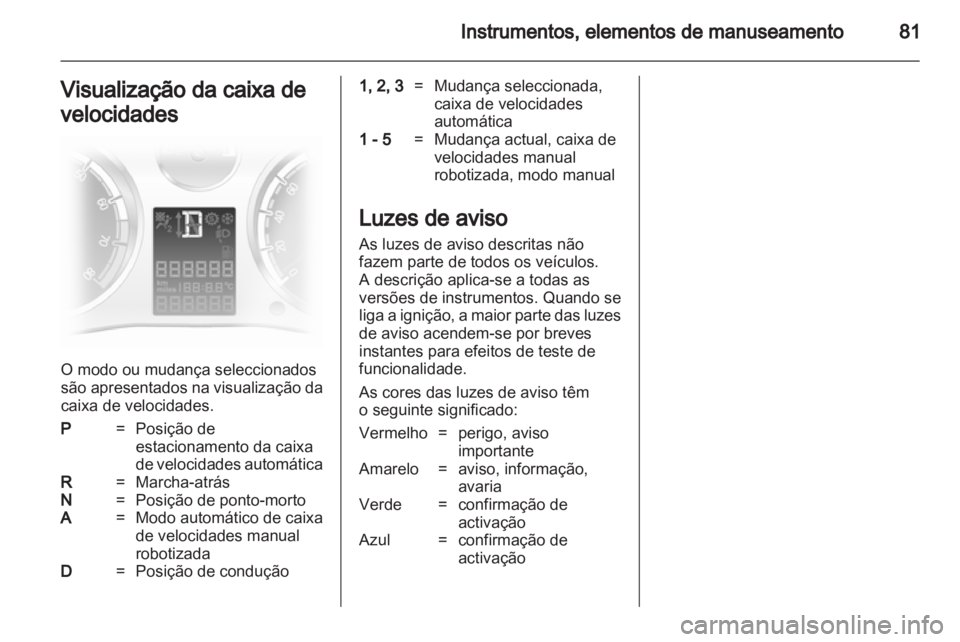 OPEL CORSA 2012.5  Manual de Instruções (in Portugues) 