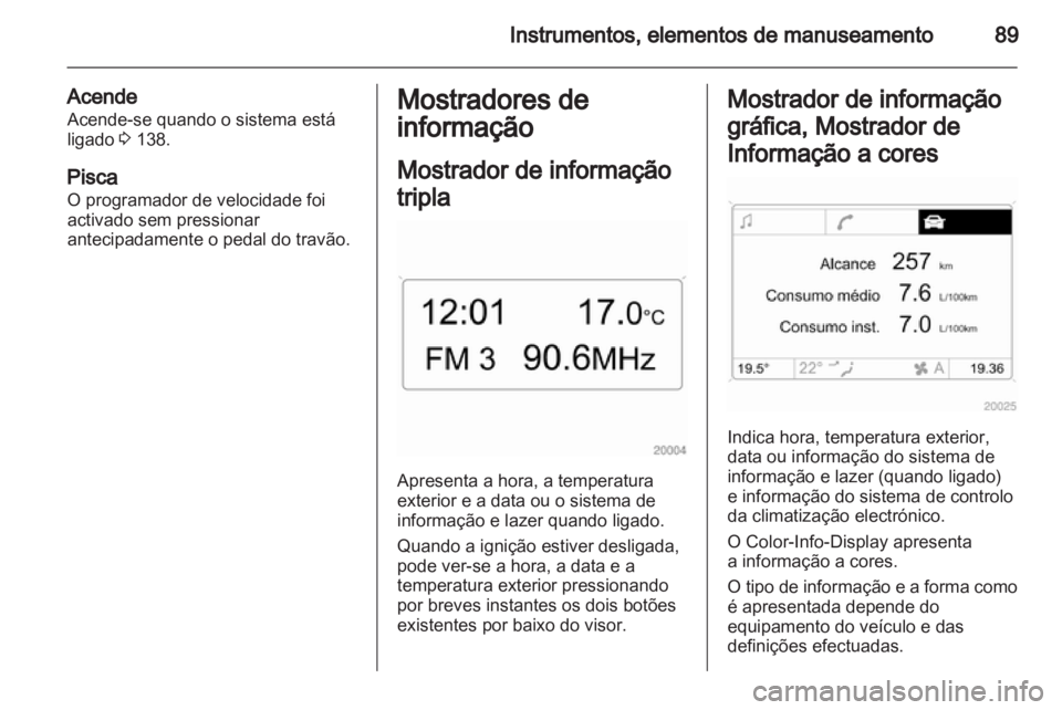 OPEL CORSA 2012.5  Manual de Instruções (in Portugues) 