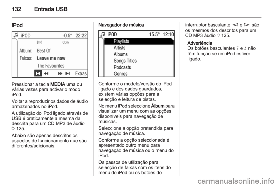 OPEL CORSA 2013  Manual de Informação e Lazer (in Portugues) 