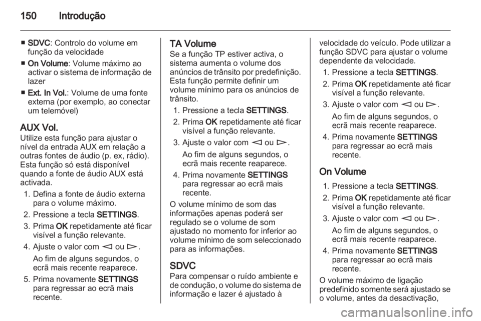 OPEL CORSA 2013  Manual de Informação e Lazer (in Portugues) 