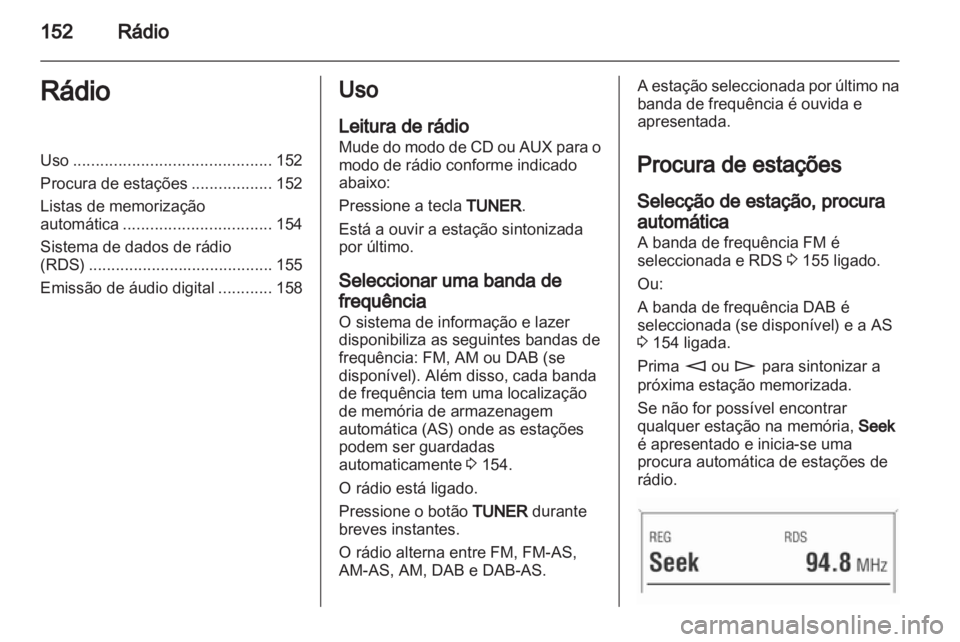 OPEL CORSA 2013  Manual de Informação e Lazer (in Portugues) 