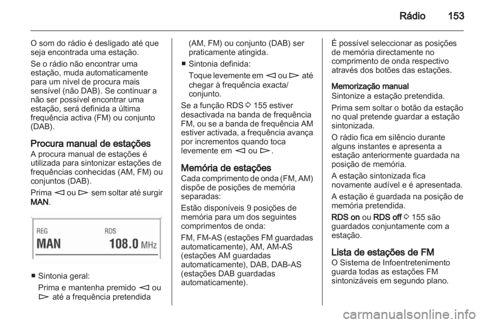OPEL CORSA 2013  Manual de Informação e Lazer (in Portugues) 