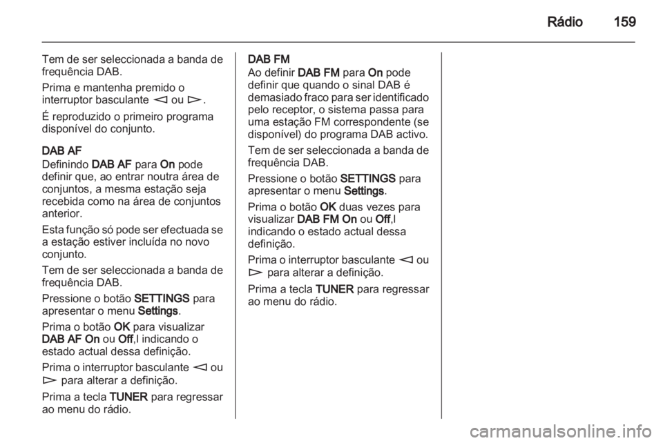 OPEL CORSA 2013  Manual de Informação e Lazer (in Portugues) 