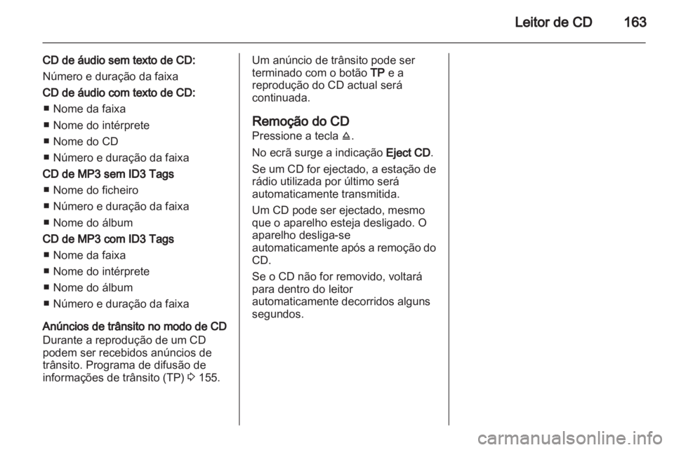 OPEL CORSA 2013  Manual de Informação e Lazer (in Portugues) 